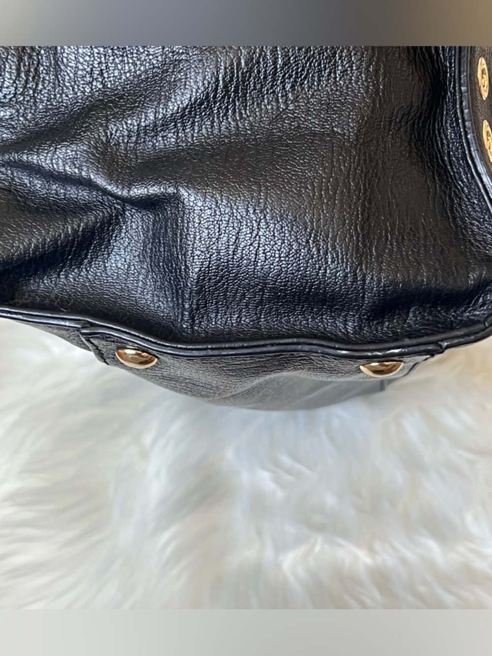 Michael Kors Hamilton Large Gold Tone Grommet Tote - Picture 13 of 16